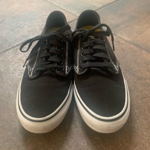Womens Black lace up Vans size 8